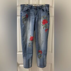 Sz 10 Vintage America Blues Embroidered Jeans